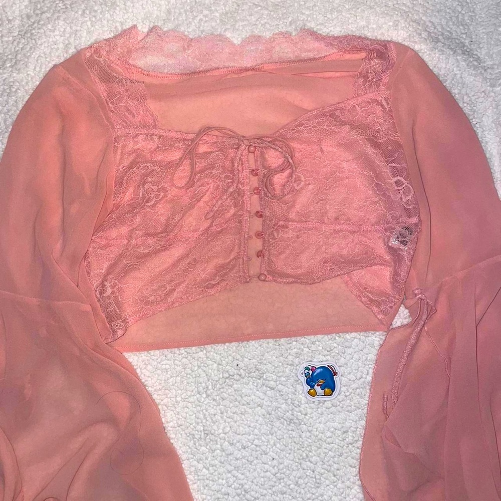 Pink layering top